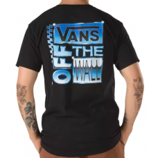 Camiseta Manga Corta Vans Ave Chrome Negra Azul